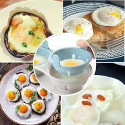 Microwave Egg Poacher - Egg Boiler - Kitchen Utensil - Steamed - Kitchen Utensil(Blue) 9 Microwave Egg Poacher - Egg Boiler - Kitchen Utensil - Steamed - Kitchen Utensil(Blue) -Kitchen Appliances Store 71285789 5