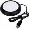 USB Cup Warmer Drink Warmer Hot Plate Coasters For Coffee Warmer Utensils For Bar Office Home(Black)