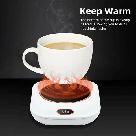 USB Cup Warmer, Portable Electric Hot Plate Small Cup Touch Button Cup Warmer Cup Warmer With USB Charging Cable For Home/Office/Travel 4 USB Cup Warmer, Portable Electric Hot Plate Small Cup Touch Button Cup Warmer Cup Warmer With USB Charging Cable For Home/Office/Travel - Image 4