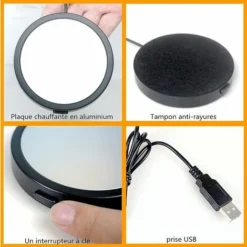 Coffee Cup WarmerㄛUSB Electric Heated Coaster,Teapot Warmer,Provides Consistent Temperature For Coffee, Milk And Beverages In Office And Home 9 Coffee Cup WarmerㄛUSB Electric Heated Coaster,Teapot Warmer,Provides Consistent Temperature For Coffee, Milk And Beverages In Office And Home -Kitchen Appliances Store 71418951 5