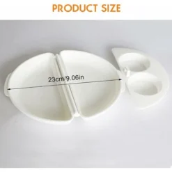 Microwave Omelet Dish, Special Microwave Omelette Cooker, Egg Poacher, Microwave Omelette Maker, Microwave Omelette Maker For Fried Egg Omelets Poached Eggs (White) -Kitchen Appliances Store 71418955 5
