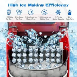 12KG/24H Portable Ice Maker Countertop Ice Maker Machine Self-Cleaning Function 7 12KG/24H Portable Ice Maker Countertop Ice Maker Machine Self-Cleaning Function -Kitchen Appliances Store 71981642 3