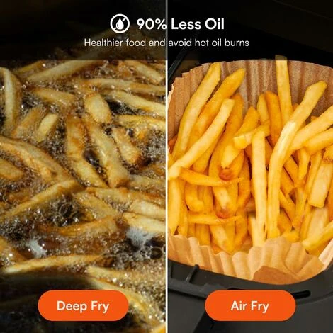 ULTENIC K20 - Dual Air Fryer - 3.8L*2 Air Fryer With Double - Independent Cooking & Sync Finish - Online Recipes - Digital Display With 6 Presets - 2850W 3 ULTENIC K20 - Dual Air Fryer - 3.8L*2 Air Fryer With Double - Independent Cooking & Sync Finish - Online Recipes - Digital Display With 6 Presets - 2850W - Image 3