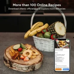 ULTENIC K20 - Dual Air Fryer - 3.8L*2 Air Fryer With Double - Independent Cooking & Sync Finish - Online Recipes - Digital Display With 6 Presets - 2850W 9 ULTENIC K20 - Dual Air Fryer - 3.8L*2 Air Fryer With Double - Independent Cooking & Sync Finish - Online Recipes - Digital Display With 6 Presets - 2850W -Kitchen Appliances Store 72235127 5