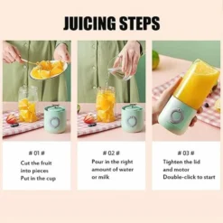 Portable Fruit Blender, 500ml 6 Blades Juicer Mini USB Blender For Smoothie Juice Bottles Electric Cup Milkshake Sport And Travel, BPA Free Green 7 Portable Fruit Blender, 500ml 6 Blades Juicer Mini USB Blender For Smoothie Juice Bottles Electric Cup Milkshake Sport And Travel, BPA Free Green -Kitchen Appliances Store 72368850 3