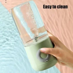 Portable Fruit Blender, 500ml 6 Blades Juicer Mini USB Blender For Smoothie Juice Bottles Electric Cup Milkshake Sport And Travel, BPA Free Green 8 Portable Fruit Blender, 500ml 6 Blades Juicer Mini USB Blender For Smoothie Juice Bottles Electric Cup Milkshake Sport And Travel, BPA Free Green -Kitchen Appliances Store 72368850 4