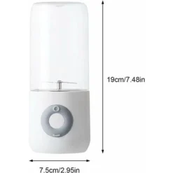 Portable Fruit Blender, 500ml 6 Blades Juicer Portable Mini USB Blender For Smoothie Mini Juice Bottles Electric USB Blender Cup Milkshake For Sport And Travel,BPA Free 9 Portable Fruit Blender, 500ml 6 Blades Juicer Portable Mini USB Blender For Smoothie Mini Juice Bottles Electric USB Blender Cup Milkshake For Sport And Travel,BPA Free -Kitchen Appliances Store 72370756 5
