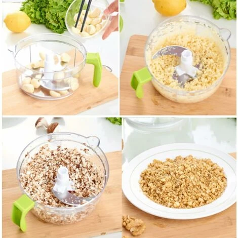 Kitchen Hand Crank Food Processor/Manual Meat Chopper/Vegetable Cutter And Chopper/Fruit Blender With Egg Separator Rotary Onion Chopper 4 Kitchen Hand Crank Food Processor/Manual Meat Chopper/Vegetable Cutter And Chopper/Fruit Blender With Egg Separator Rotary Onion Chopper - Image 4