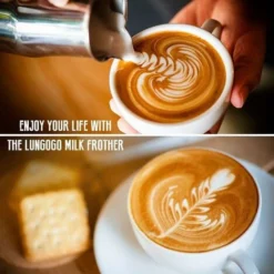 Portable Milk Frother Electric Milk Frother With Stainless Steel Whisk For Whipping Coffee/latte/cappuccino -Kitchen Appliances Store 72502536 5