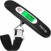 Electronic Luggage Scale, Portable Weight Scale, Digital Luggage Scale, Max 50kg/110lb(LB,g,oz,kg) Electronic Scale/Tare Function/Travel/Shopping/Post Office/Household/Outdoor Use (Black)