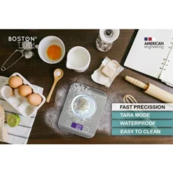 Digital Kitchen Scale For Fruit And Food. Jewelry Scales, High-precision LCD Display, Waterproof Stainless Steel, Tare Function, Batteries Included Capacity 5 Kg / 11 Lbs Model HK105 -Kitchen Appliances Store 72505080 3