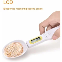 Spoon Scales Measuring Spoons Portable Electronic Scales Kitchen Scales LCD Display Mini Digital Scales 500g/0.1g Kitchen Essentials (White) -Kitchen Appliances Store 72506144 3