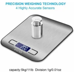 High Quality Digital Kitchen/pastry Scale Made Of Stainless Steel With Gram And Ounce Function, Maximum 5 Kg In 1 G Increments -Kitchen Appliances Store 72506333 3