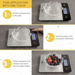 Professional Digital Kitchen Scale - High Accuracy Digital Scale With Large LCD Display And Tare, Functionality For Kitchen, Christmas Holiday, Herbs, Coffee 9 Professional Digital Kitchen Scale - High Accuracy Digital Scale With Large LCD Display And Tare, Functionality For Kitchen, Christmas Holiday, Herbs, Coffee -Kitchen Appliances Store 72506373 5