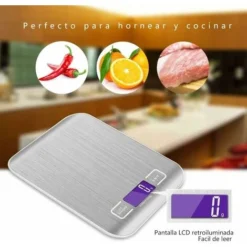 LCD Display Digital Kitchen Scale Stainless Steel 5kg/11lbs Multifunctional Food Scale Kitchen Weight Silver Color 7 LCD Display Digital Kitchen Scale Stainless Steel 5kg/11lbs Multifunctional Food Scale Kitchen Weight Silver Color -Kitchen Appliances Store 72507726 3