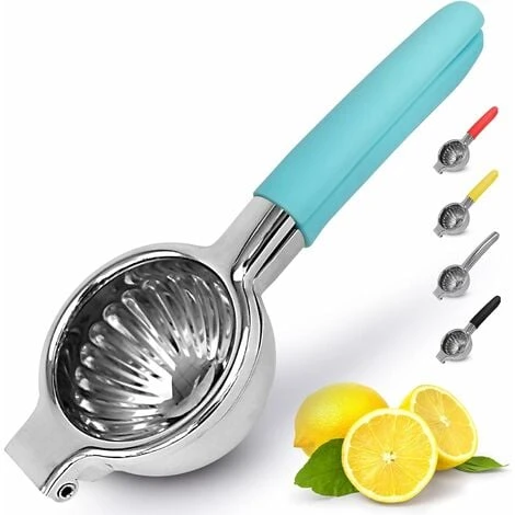 Stainless Steel Lemon Squeezer With High Quality Heavy Duty Metal Squeezer Bowl And Food Grade Silicone Handle Large Manual Citrus Squeezer And Lime Squeezer 1 Stainless Steel Lemon Squeezer With High Quality Heavy Duty Metal Squeezer Bowl And Food Grade Silicone Handle Large Manual Citrus Squeezer And Lime Squeezer