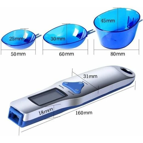 Digital Scoop Scale 500g/0.1g - Stainless Steel Food Measuring Scale Small Baking Scale With LCD Display 5 Digital Scoop Scale 500g/0.1g - Stainless Steel Food Measuring Scale Small Baking Scale With LCD Display - Image 5