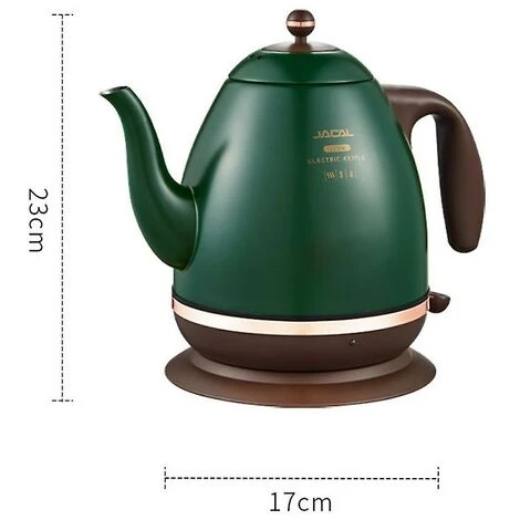 Retro Electric Kettle 304 Stainless Steel Household Appliances 1.5l Portable Travel Water Boiler 1500w European Style Coffee Pot Red 5 Retro Electric Kettle 304 Stainless Steel Household Appliances 1.5l Portable Travel Water Boiler 1500w European Style Coffee Pot Red - Image 5