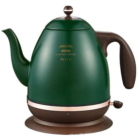 Retro Electric Kettle 304 Stainless Steel Household Appliances 1.5l Portable Travel Water Boiler 1500w European Style Coffee Pot Green 2 Retro Electric Kettle 304 Stainless Steel Household Appliances 1.5l Portable Travel Water Boiler 1500w European Style Coffee Pot Green - Image 2