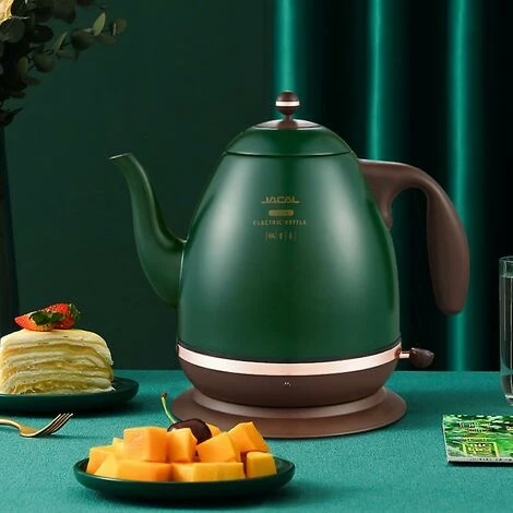 Retro Electric Kettle 304 Stainless Steel Household Appliances 1.5l Portable Travel Water Boiler 1500w European Style Coffee Pot Green 4 Retro Electric Kettle 304 Stainless Steel Household Appliances 1.5l Portable Travel Water Boiler 1500w European Style Coffee Pot Green - Image 4