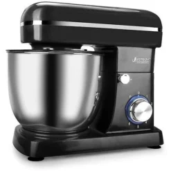 5L Chef Machine Stand Mixer Whisk Kitchen Mixer 1500w Stainless Steel Knead The Dough Cake Bread Cream Blender Food Processor Uk