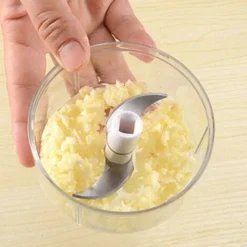 Mini Whale Shape Garlic Press Manual Hand Chopper Food Processor Kitchen Smasher Crusher Vegetable Chopper For Meat Nuts Pepper Kitchen Condiments Kitchen Gadget -Kitchen Appliances Store 75326590 4