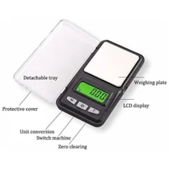 500g/0.1 Mini Digital Pocket Scale Jewelry Reloading Gems Scale, For Jewelry, Portable LCD Display For Kitchen G Oz -Kitchen Appliances Store 75327994 3