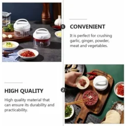 Mini Manual Garlic Chopper Mini Chopper Vegetable Chopper Portable Chopper Chopper Meat Cutting Machine For Garlic Ginger Onion Food -Kitchen Appliances Store 75328675 5
