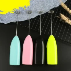 Battery Operated Milk Frother 2 Pack - Electric Whisk, Coffee Frother, Battery Powered Stirrer, Portable Milk Frother, Mini Blender For Bulletproof Coffee, Cappuccino, Latte, Frappe And Black + Pink M 8 Battery Operated Milk Frother 2 Pack - Electric Whisk, Coffee Frother, Battery Powered Stirrer, Portable Milk Frother, Mini Blender For Bulletproof Coffee, Cappuccino, Latte, Frappe And Black + Pink M -Kitchen Appliances Store 77090139 4