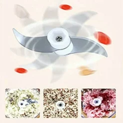 Kitchen Electric Chopper Garlic Chopper Mini Fruit Onion Cutter 250 Ml -Kitchen Appliances Store 77174114 3