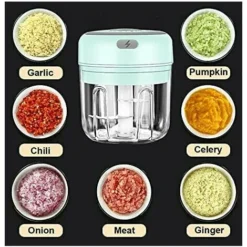 Kitchen Electric Chopper Garlic Chopper Mini Fruit Onion Cutter 250 Ml -Kitchen Appliances Store 77174114 5