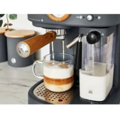Swan Espresso Coffee Machine, Nordic Grey, ESE Pods Or Ground - SK22110BN -Kitchen Appliances Store 77196603 5