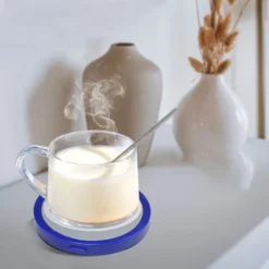 Coffee Mug Warmer For Desk Auto Shut Off USB, Electric Beverage Warmer For Coffee,Cocoa,Tea,Milk Blue -Kitchen Appliances Store 77431919 4
