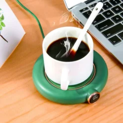 Coffee Mug Warmer For Desk Auto Shut Off USB, Electric Beverage Warmer For Coffee,Cocoa,Tea,Milk Green 8 Coffee Mug Warmer For Desk Auto Shut Off USB, Electric Beverage Warmer For Coffee,Cocoa,Tea,Milk Green -Kitchen Appliances Store 77431935 4