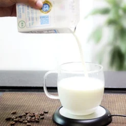 Coffee Mug Warmer For Desk Auto Shut Off USB, Electric Beverage Warmer For Coffee,Cocoa,Tea,Milk Dark Wood Texture -Kitchen Appliances Store 77431970 4