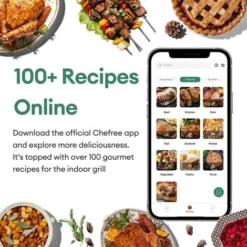 CHEFREE AFG01 - Air Fryers 6L&1650W - Indoor Grill Oven Combo - 8 In 1 Smart XL Electric Grill With Griddle -Kitchen Appliances Store 78319717 5