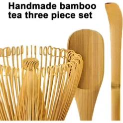 Matcha Whisk Set - Matcha Whisk, Traditional Scoop, Tea Spoon. Handmade From Natural Bamboo 7 Matcha Whisk Set - Matcha Whisk, Traditional Scoop, Tea Spoon. Handmade From Natural Bamboo -Kitchen Appliances Store 78326051 3