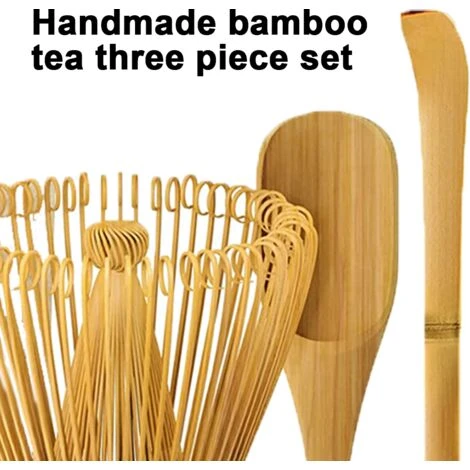 Matcha Whisk Set - Matcha Whisk, Traditional Scoop, Tea Spoon. Handmade From Natural Bamboo 3 Matcha Whisk Set - Matcha Whisk, Traditional Scoop, Tea Spoon. Handmade From Natural Bamboo - Image 3