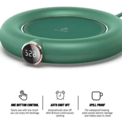 Coffee Mug Warmer&Cup Warmer For Office Desk Use, Electric Beverage Warmer, Coffee Warmer Plate For Cocoa Green -Kitchen Appliances Store 78326969 3