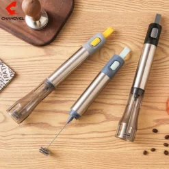 Milk Frother Rechargeable Operated Frother For Coffee, Frother Whisk, Mini Blender Handheld And Electric Mixer Blue -Kitchen Appliances Store 78327215 4