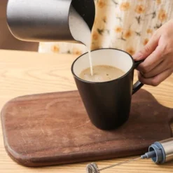 Milk Frother Rechargeable Operated Frother For Coffee, Frother Whisk, Mini Blender Handheld And Electric Mixer Blue -Kitchen Appliances Store 78327215 5