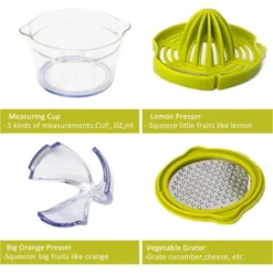 Lemon Manual Hand Squeezer With Built-in 16OZ Measuring Cup Grater,Multi-function Manual Juicer 7 Lemon Manual Hand Squeezer With Built-in 16OZ Measuring Cup Grater,Multi-function Manual Juicer -Kitchen Appliances Store 78327225 3