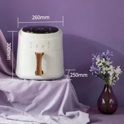 Livingandhome White Hot Air Fryer Oven With Digital Controls For Kitchen -Kitchen Appliances Store 78428692 5