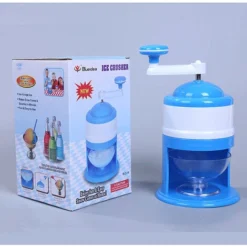Family Mini Ice Crusher Manual Shave Ice Maker Smoothie Maker Multi Countertop Function Ice Shaver Summer 1pc Blue -Kitchen Appliances Store 78699519 3