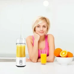 BPA Free Portable Mini Blender, Personal Blender For Smoothie And Shakes, Electric Fruit Blender With 6 Blades, 3D And USB Rechargeable -Kitchen Appliances Store 78699720 3