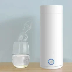 Travel Kettle, Portable Kettle For Healthy Drinks, Fast Boiling, Auto Shut-Off Small Kettle, Small 400ml Kettle (White) -Kitchen Appliances Store 78703062 4