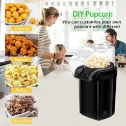 Hot Air Popcorn Maker 1200W Professional Home Popcorn Maker No Oil Required Mini Homemade -Kitchen Appliances Store 78704974 5