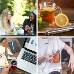 Tea Infuser 2 Pack Loose Tea Infuser Tea Steeper With Long Handle 7 Tea Infuser 2 Pack Loose Tea Infuser Tea Steeper With Long Handle -Kitchen Appliances Store 78706775 3