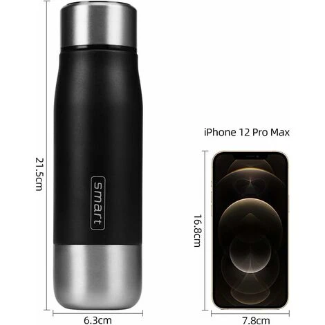 12 Oz Stainless Steel Thermos Smart Water Mug With LED Temperature Display 2 12 Oz Stainless Steel Thermos Smart Water Mug With LED Temperature Display - Image 2