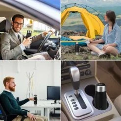 12 Oz Stainless Steel Thermos Smart Water Mug With LED Temperature Display 9 12 Oz Stainless Steel Thermos Smart Water Mug With LED Temperature Display -Kitchen Appliances Store 78707719 5